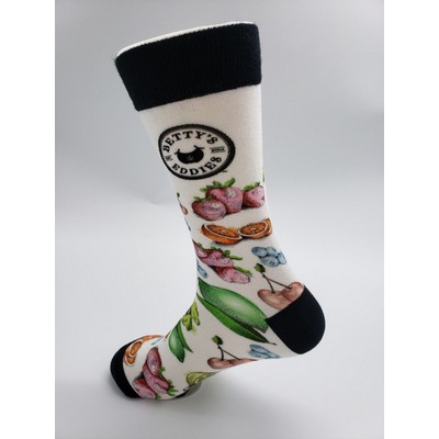 360 Seamless Digital Sublimate Bamboo or cotton Dress Socks
